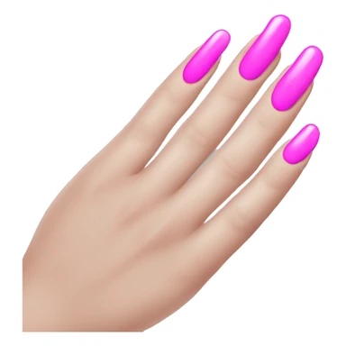 Phalanges of fingers with pink manicure  sticker