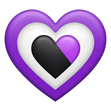asexual pride heart sticker