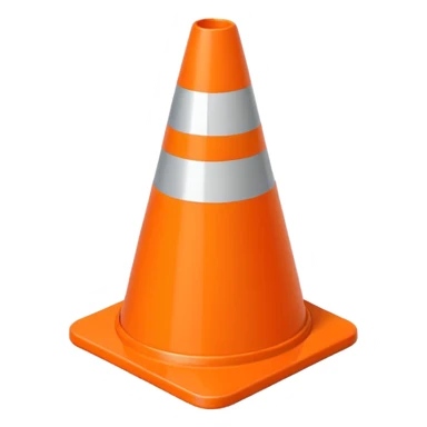 traffic cone sticker