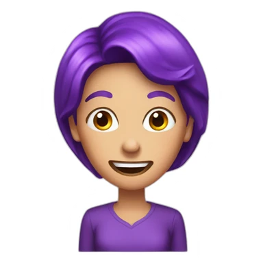 Mom crazy eggplant sticker
