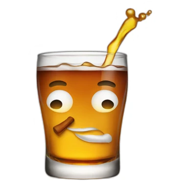 Drinking wisky sticker