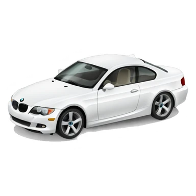 White bmw coupe 335i  sticker