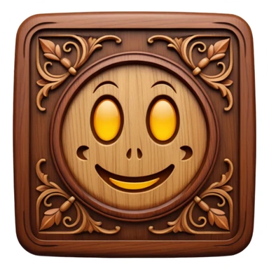 Wood carving sticker