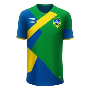 Brazilian soccer jersey sticker
