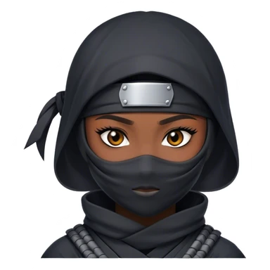 cool ninja girl sticker