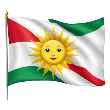 The flag of Kurdistan sticker