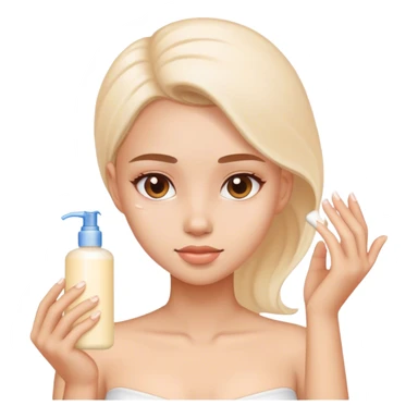 Lotion on girl  sticker