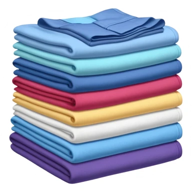 folded clothes sticker