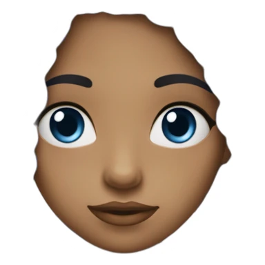 Fille yeux bleues sticker