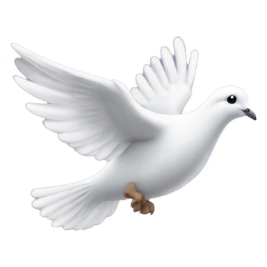 Dove flying in the sky sticker