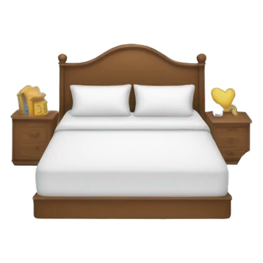 Doublebed surrounded by clouds sticker