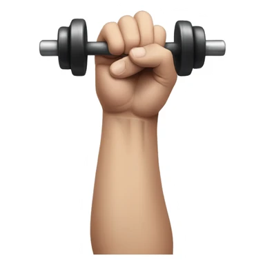 hand gripping barbell sticker