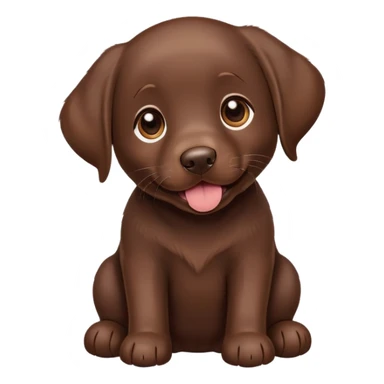 Easter chocolate lab sticker