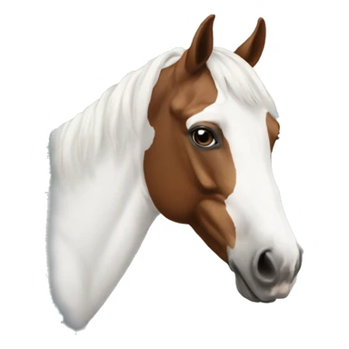 a paint horse head sticker
