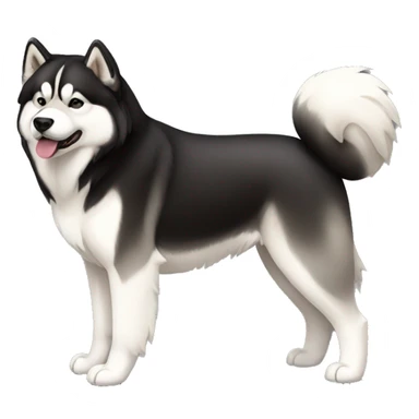 Alaskan Malamute full body sticker