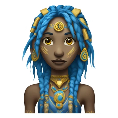 Blue avatar from movie avatar way of water sticker