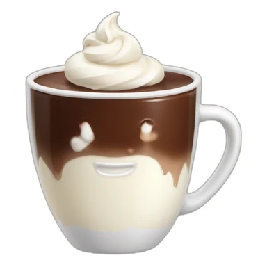 cioccolata calda con panna sticker