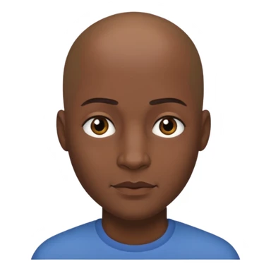 CJ From the game GTA SAN ANDRES Bald, straight jaw and slightly thick eyebrows sticker
