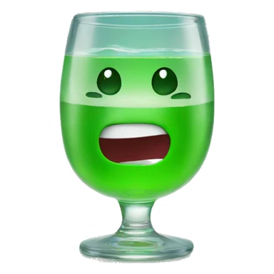 Gummybear in a waterglas sticker