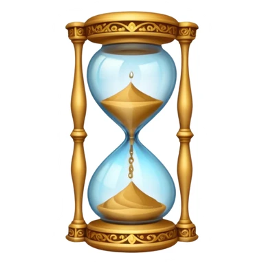 ancient colorful hourglass sticker