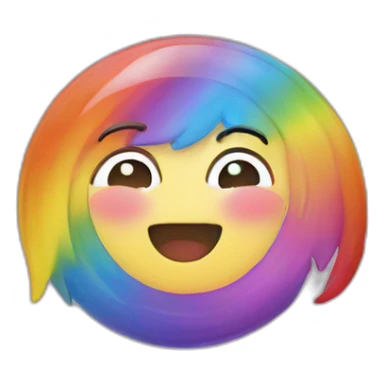 Cœur arc-en-ciel sticker