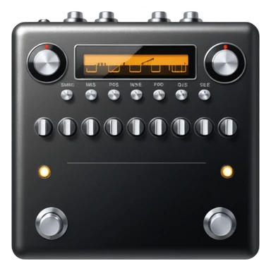 Music processor pedal sticker