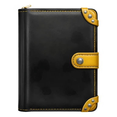 Handbook black and dark yellow sticker