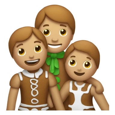 Gingerbread man with hansel and gretle sticker