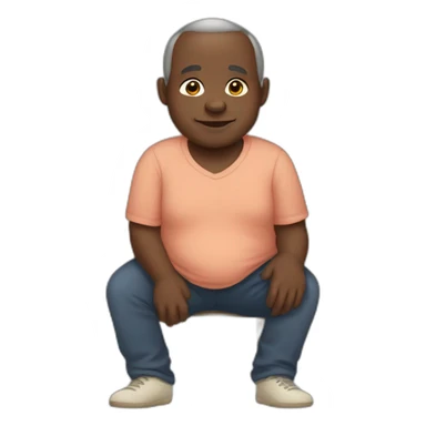 elderly pregnant black male dwarf with down syndrome and autism sticker
