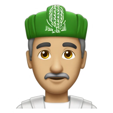 Saudi king fotballer sticker