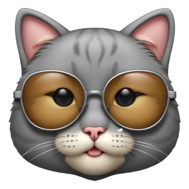 Cat wearing sunglasses sticker