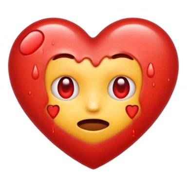 Nervous love emoji sticker