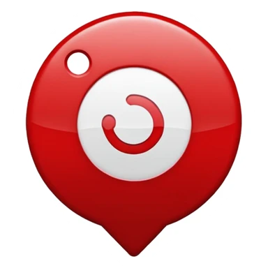 Red Location symbol sticker