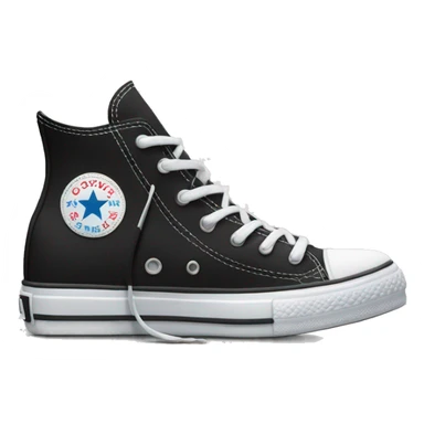 black and white converse  sticker