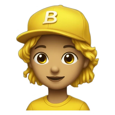 Yellow snapback sticker
