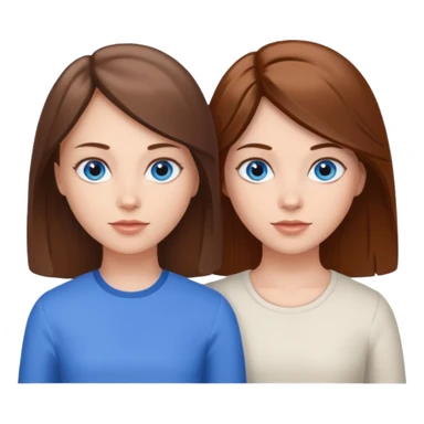two sisters – Sonya and Taya (there is a general similarity, but they look different) sticker