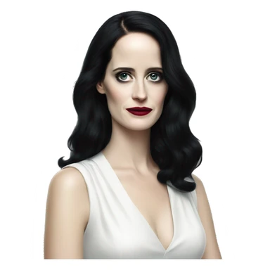 Eva Green in black sticker
