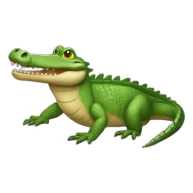 Crocodile avec des ailes sticker
