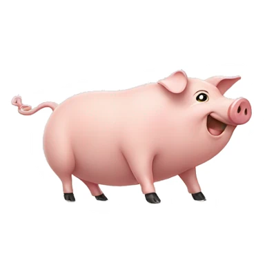 Pigs doing handstands  sticker