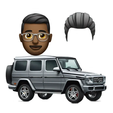 Barber with g wagon car sticker