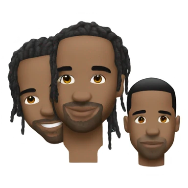 Drake and Travis Scott  sticker