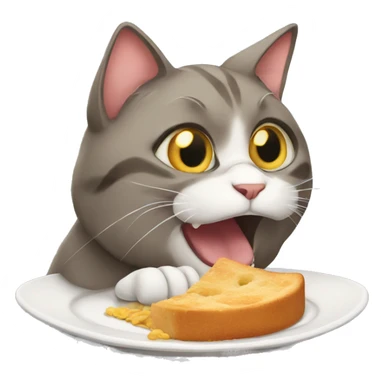 Hungry cat sticker