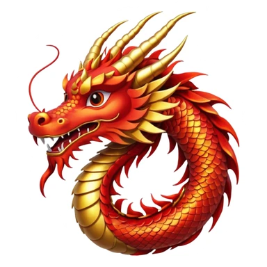 chinese dragon happy new year sticker