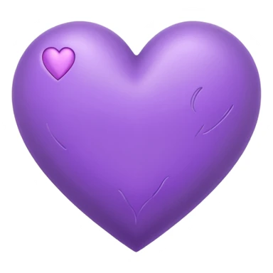 purple heart drwan by pencil on sheet of paper sticker