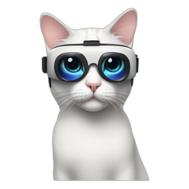 Cat with VR headset sticker