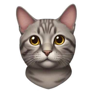 realistic cat on purple sticker