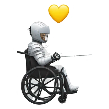 Wheelchair fencing Pisa tower sticker