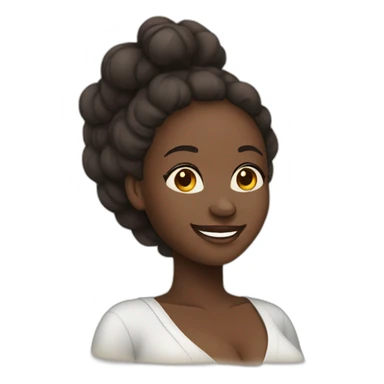 beautiful African women pregnant and smiling sticker