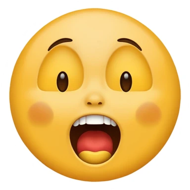 Screaming emoji sticker