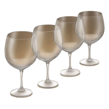 Wine glasses on wooden tablet in line sticker